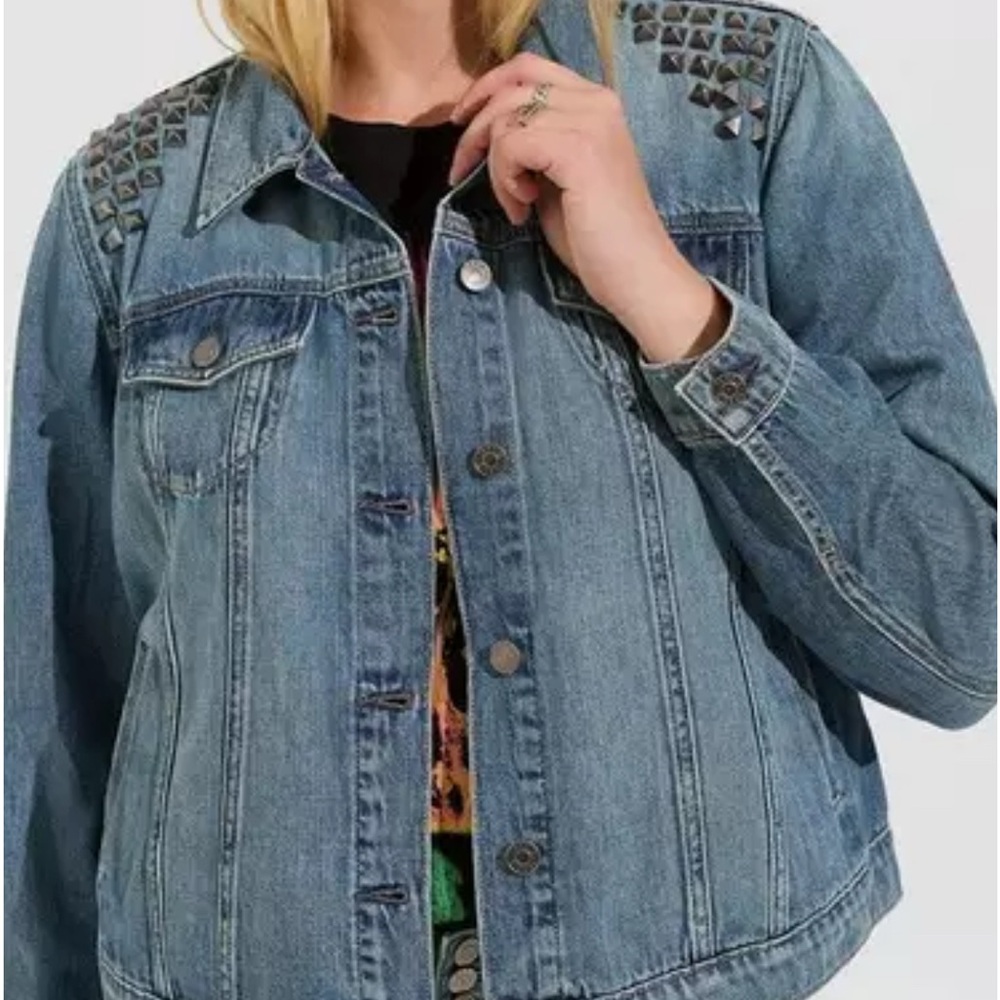 NWT Torrid Denim Studded Jacket